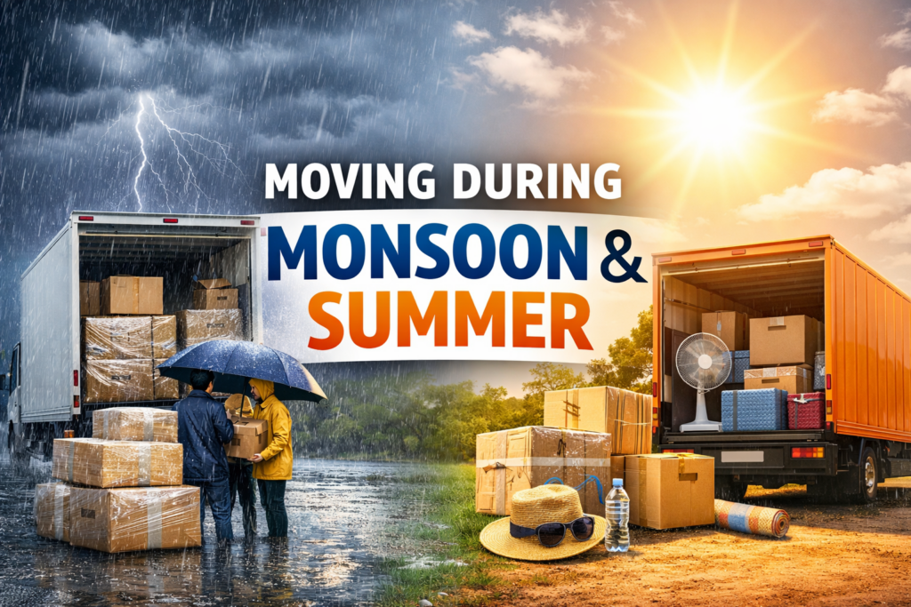 Moving During Monsoon or Summer: Specific Tips for Weather-Related Protection