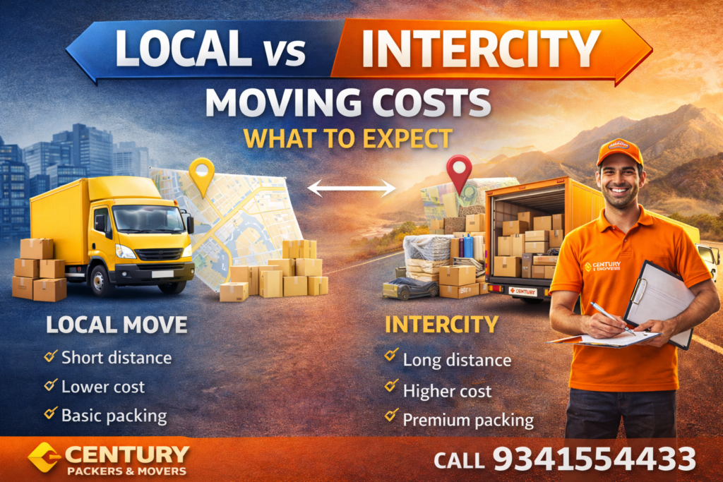 Local vs. Intercity Moving Costs: What to Expect