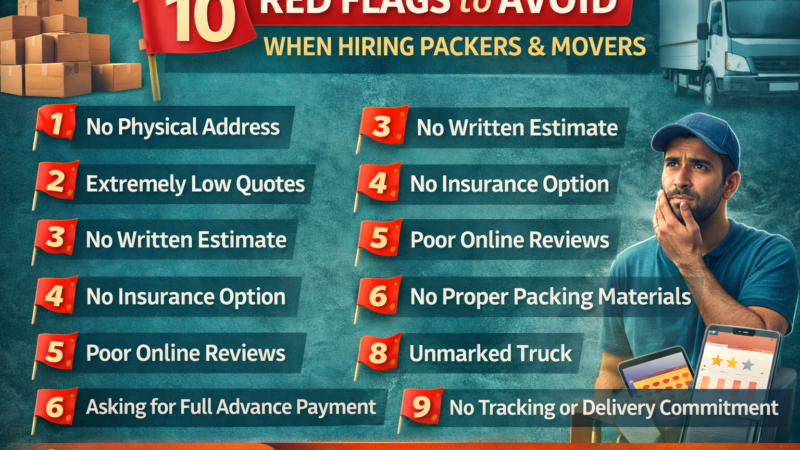 10 Red Flags to Avoid When Hiring Packers & Movers